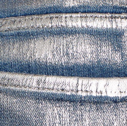 Azul con plateado